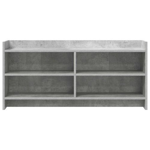 ТВ шкаф 100 x 33 x 47 см Бетонно сиво Инженерна дървесина