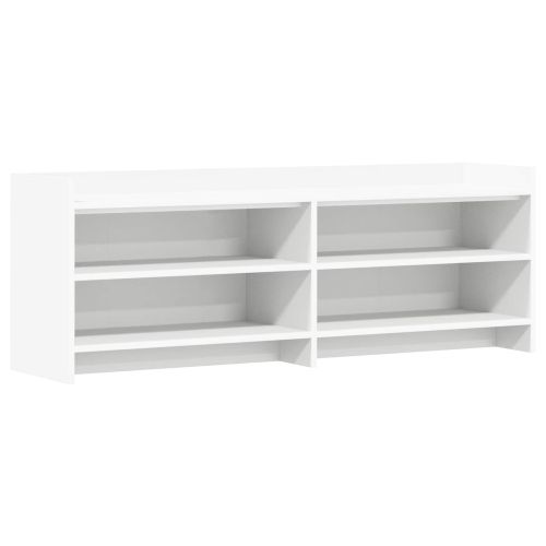 ТВ шкаф 135 x 33 x 47 см Бяло Инженерна дървесина