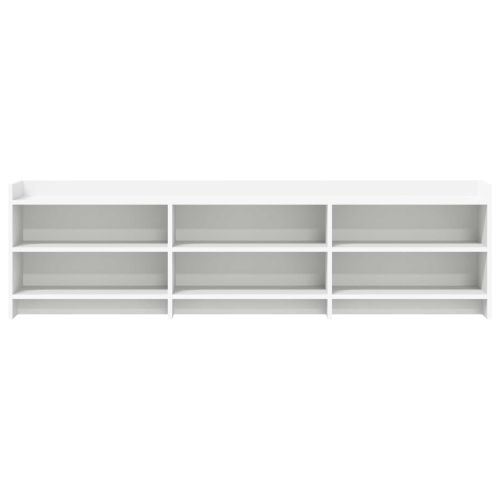 ТВ шкаф 168 x 33 x 47 см Бяло Инженерна дървесина