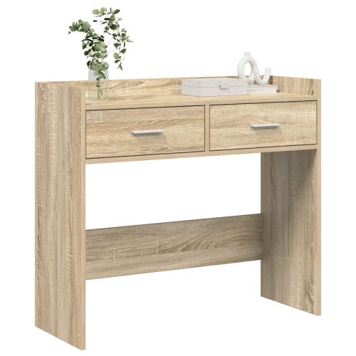 Конзолна маса Дъб сонома 90 x 35 x 80 см Инженерна дървесина