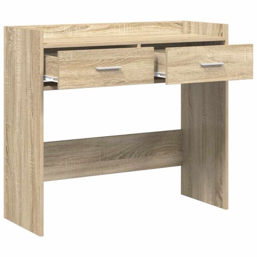Конзолна маса Дъб сонома 90 x 35 x 80 см Инженерна дървесина