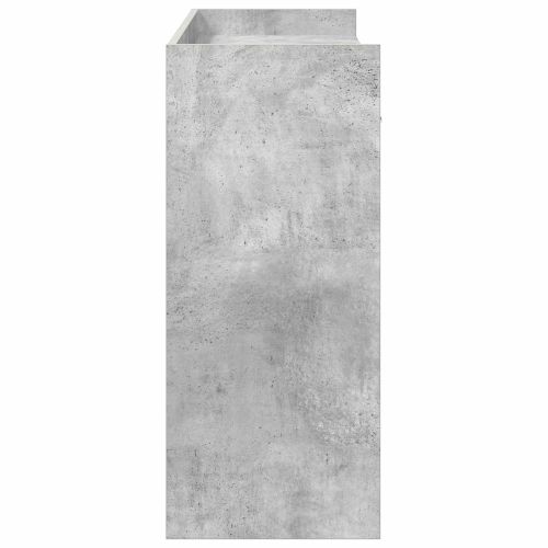Конзолна маса Бетонно сиво 90 x 35 x 80 см Инженерна дървесина