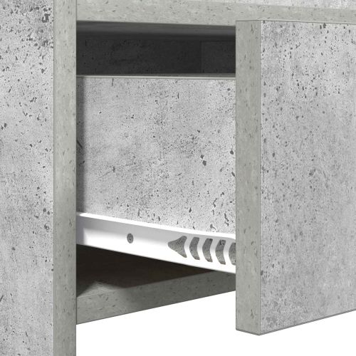 Конзолна маса Бетонно сиво 90 x 35 x 80 см Инженерна дървесина