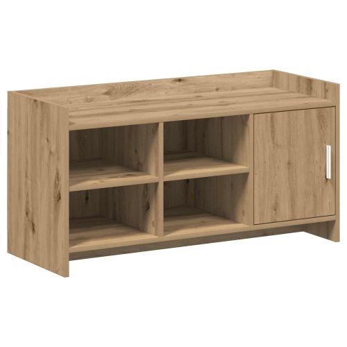 Шкаф за обувки със съхранение Дъб артизан 100 x 39,5 x 51 см