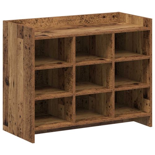 Шкаф за обувки със съхранение Старо дърво 85 x 39,5 x 70 см
