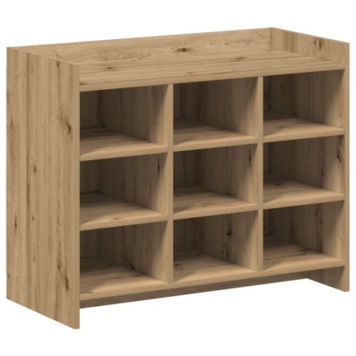 Шкаф за обувки със съхранение Дъб артизан 85 x 39,5 x 70 см