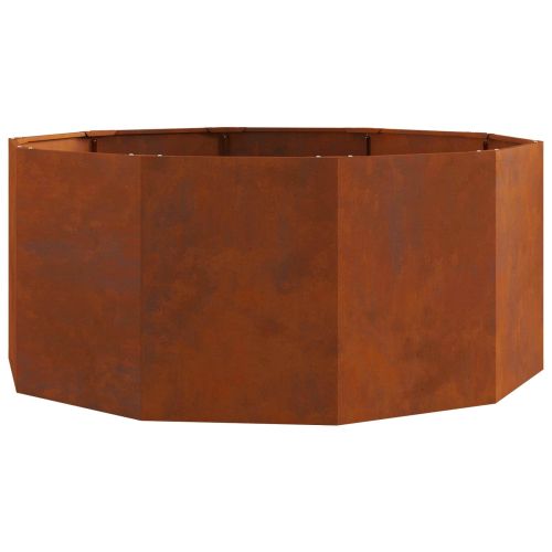 Кашпа Ръждясало 120 x 120 x 50 см Патинираща стомана