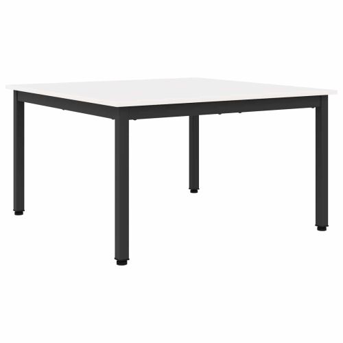 Масичка за кафе Бяло 80 x 80 x 45 cm Солидно борово дърво