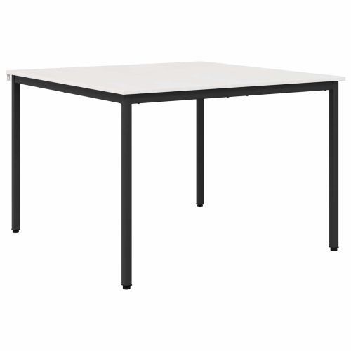 Трапезна маса Бяло 110 x 110 x 75 cm Солидно борово дърво