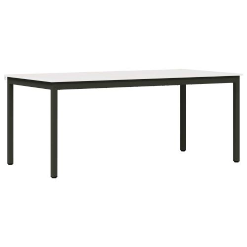 Трапезна маса Бяло 180 x 90 x 75 cm Солидно борово дърво