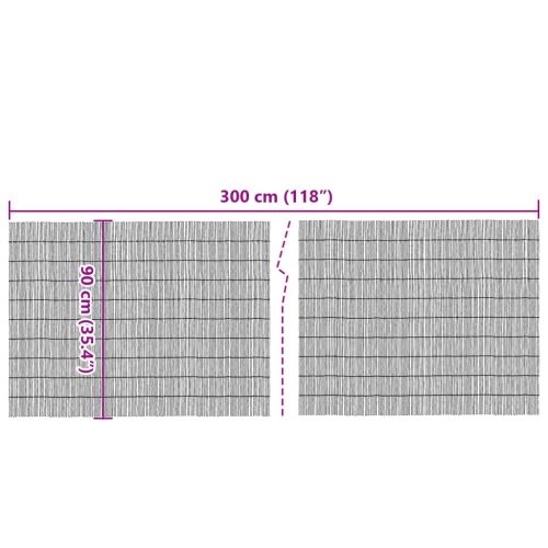 Градинска ограда 300x90 см тръстика