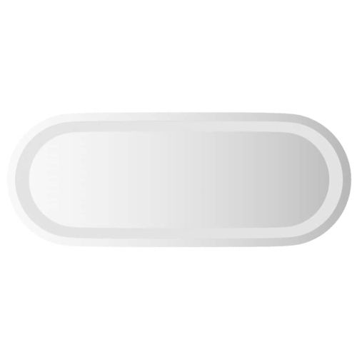 LED огледало за баня, 50x20 см, овално