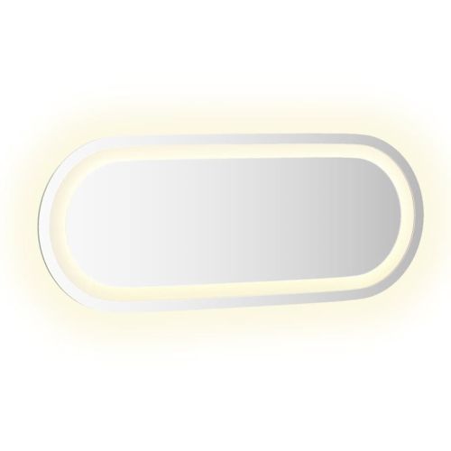 LED огледало за баня, 50x20 см, овално