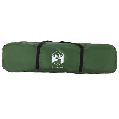 Къмпинг палатка, кабинна, 4-местна, зелена, бързо освобождаване