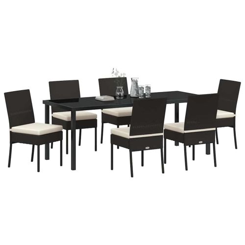 Комплект за хранене в градината 7 pcs Черно