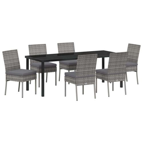 Комплект за хранене в градината 7 pcs Сив
