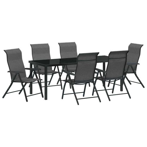 Комплект за хранене в градината 7 pcs Сив