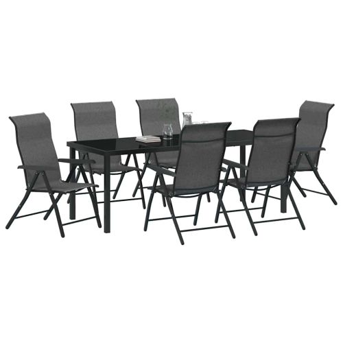 Комплект за хранене в градината 7 pcs Сив