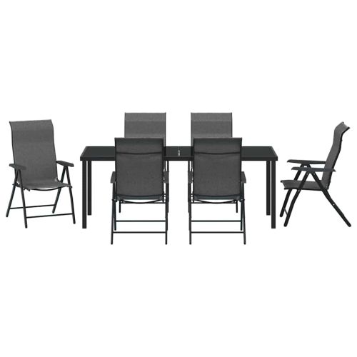 Комплект за хранене в градината 7 pcs Сив