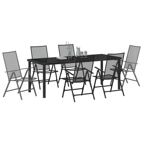 Комплект за хранене в градината 7 pcs Антрацит
