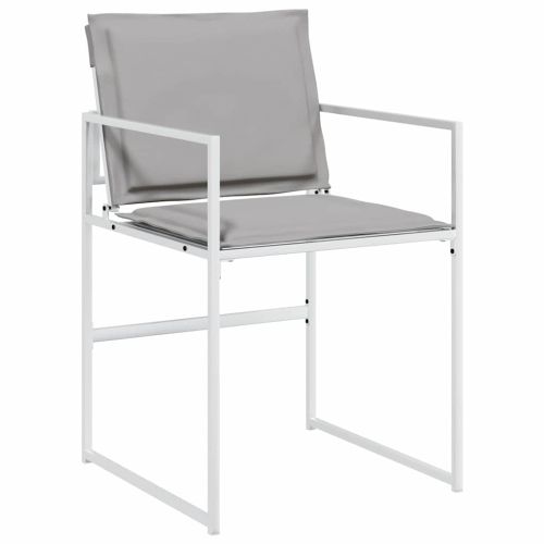 Комплект за хранене в градината 9 pcs Бяло 200 x 80 x 73 см