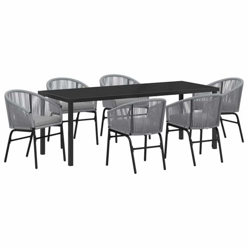Комплект за хранене в градината 7 pcs Антрацит