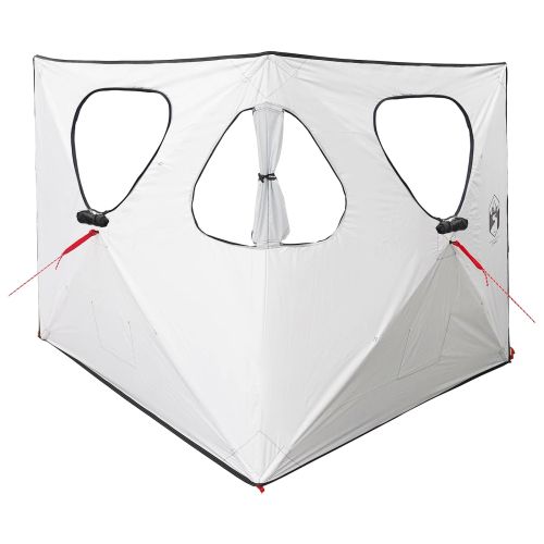 Ловна шатра Бял blackout 145 x 145 x 150 см Полиестер и стомана