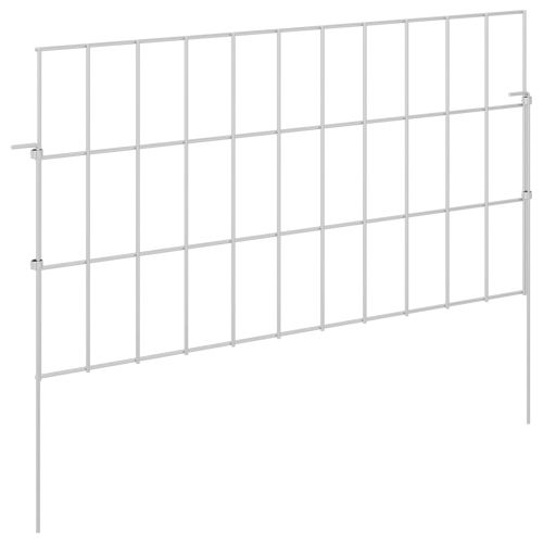Оградата за градината с колчета 24 pcs 55 x 30 см Mesh