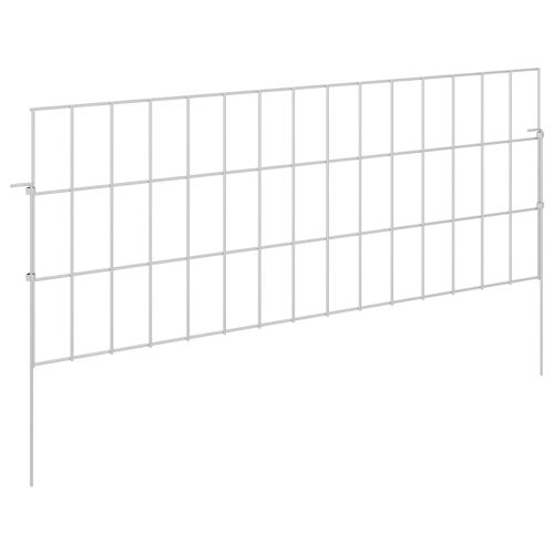 Оградата за градината с колчета 12 pcs 75 x 30 см Mesh