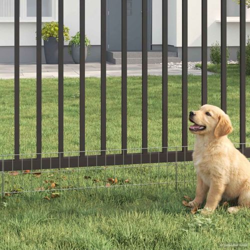 Оградата за градината с колчета 12 pcs 95 x 30 см Mesh