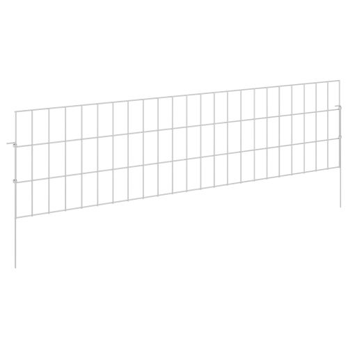 Оградата за градината с колчета 12 pcs 115 х 30 см Mesh