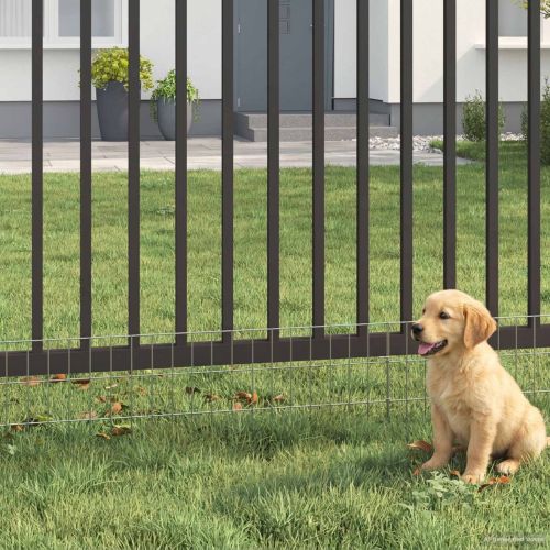 Оградата за градината с колчета 24 pcs 115 х 30 см Mesh