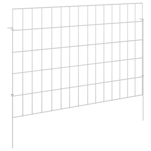 Оградата за градината с колчета 24 pcs 75 x 50 см Mesh