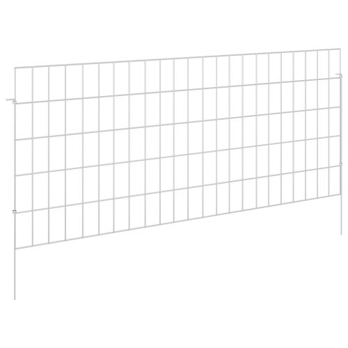 Оградата за градината с колчета 12 pcs 115 x 50 cm Mesh