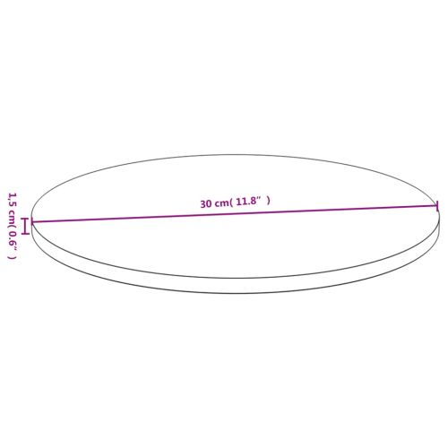 Плот за маса Ø30x1,5 см бамбук