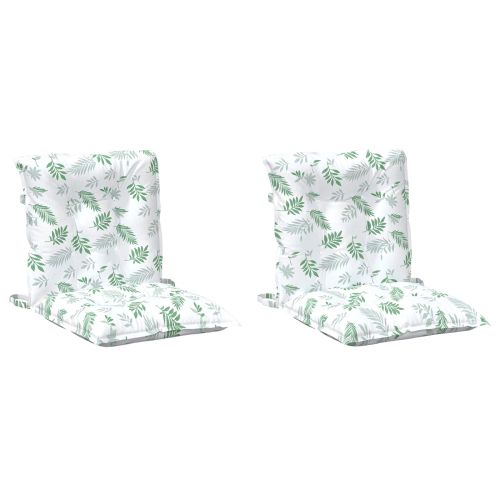 Възглавница за открито 2 pcs Фин листов модел 100 x 50 x 7 cm
