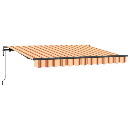 Сгъваем навес Жълто 350 x 200 cm текстил