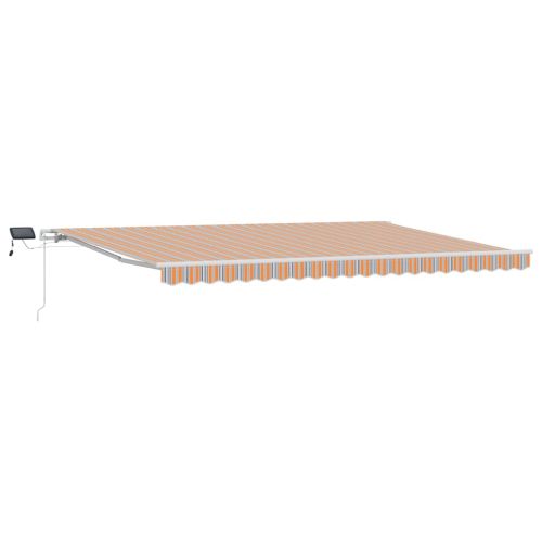 Прибираща се тента Многоцветен 500 × 350 cm Тъкан и алуминий