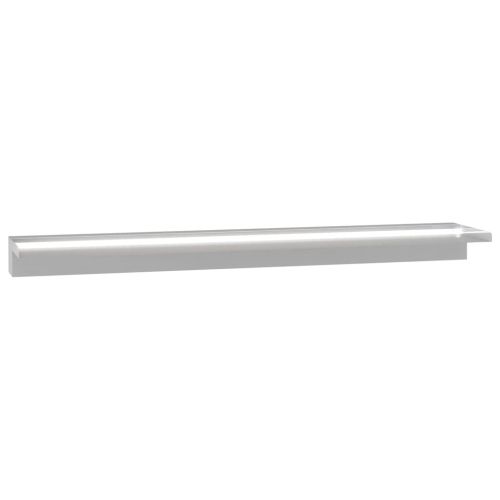 Фонтан за басейн с LED, неръждаема стомана, 110 см