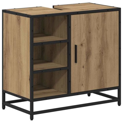 Комплект мебели за баня 4 бр. Дъб 65 x 33 x 60 см