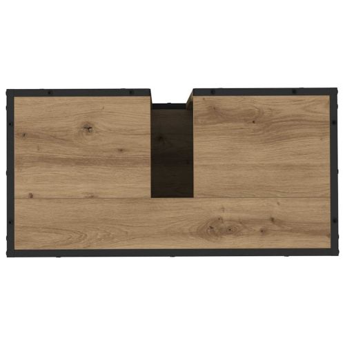 Комплект мебели за баня 4 бр. Дъб 65 x 33 x 60 см
