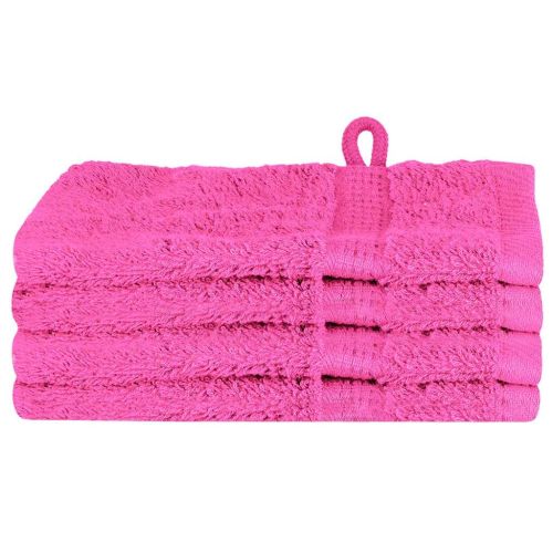 Хавлия за гости SOLUND 4 pcs Розово 15 x 21 cm 550 gsm