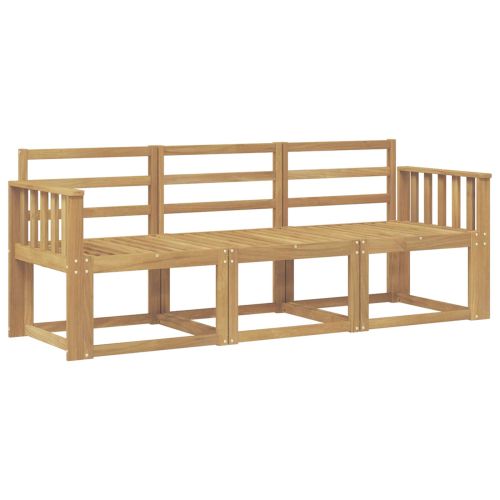 Комплект дивани за открито 3 pcs Бяло 189,5 х 63 х 73 см