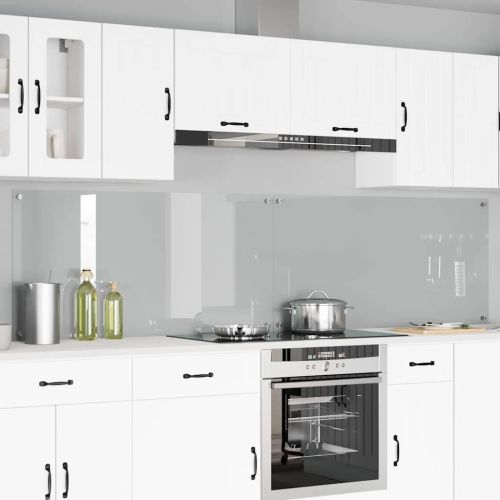 Кухненски гръб 2 pcs Прозрачен 120 x 60 cm закалено стъкло