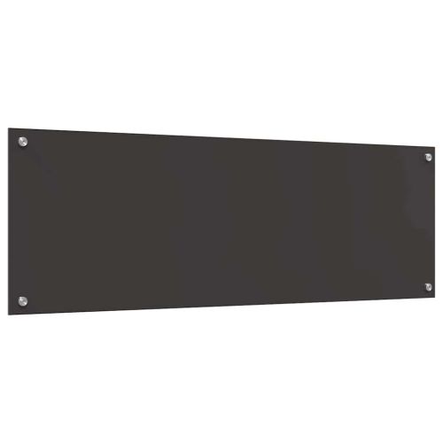Кухненски гръб 2 pcs Тъмен сив 120 x 40 cm закалено стъкло