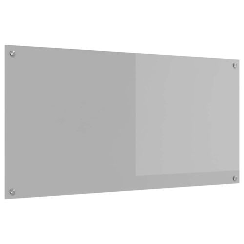Кухненски гръб Светлосиво 120 x 60 cm закалено стъкло