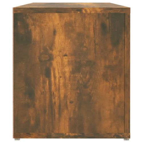 ТВ шкаф, опушен дъб, 100x31,5x35 см, инженерно дърво