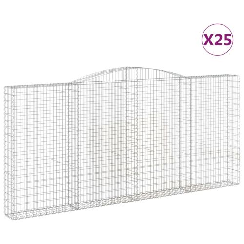Габионни кошници арка 25 бр 400x30x180/200см поцинковано желязо