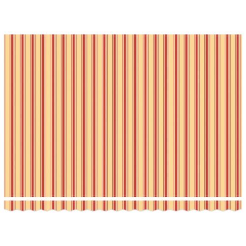 Прибираща се тента Жълт и оранжев 450 × 350 cm Тъкан и алуминий