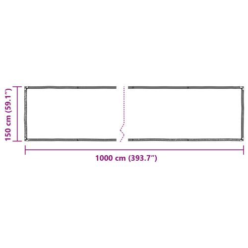 Покритие за растения Прозрачен 10 x 1,5 m ПЕ